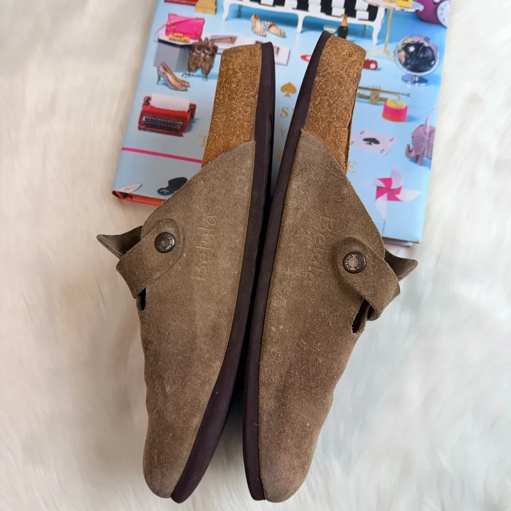Birkenstock Tan Suede Men's Buckle Sandals
